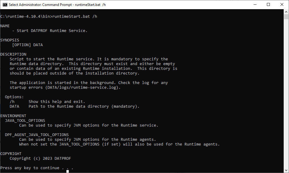 DATPROF Runtime Start help.PNG