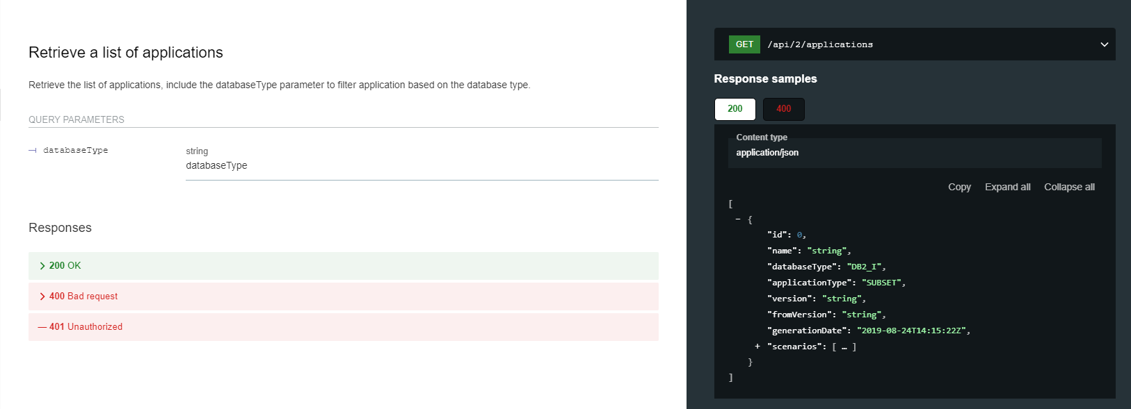 DATPROF Runtime API Retrieve a list of applications.png