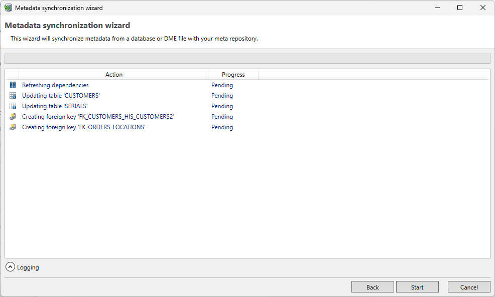 Metadata synchronization wizard sync after changes start.png