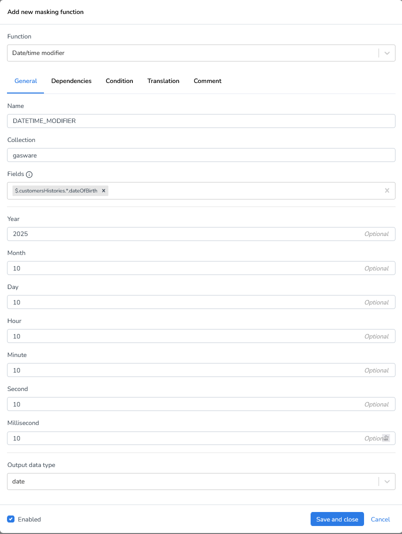 DATPROF Runtime MongoDB Date Time Modifier Function.png