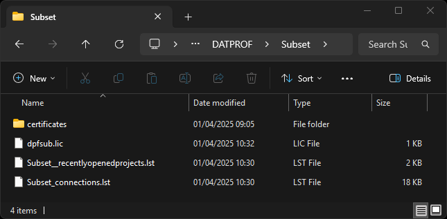 DATPROF Subset License Key Location.png