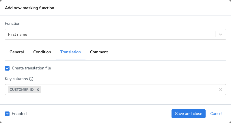 DATPROF Runtime File Masking Translation file.png
