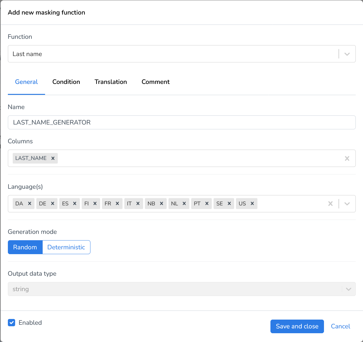 DATPROF Runtime File Masking Last Name Generator.png