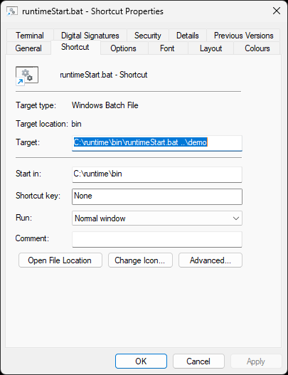 DATPROF Runtime Shortcut Properties.png