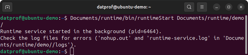 DATPROF Runtime Start Linux.png