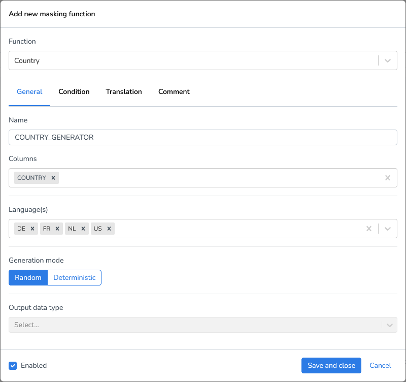 DATPROF Runtime File Masking Country Generator.png
