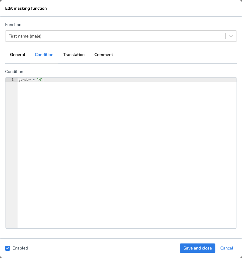 DATPROF Runtime JSONL File Masking Male First Name Generator with Condition.png