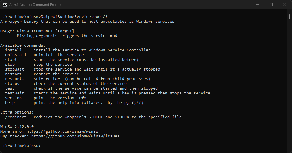 DATPROF Runtime WINSW help.png