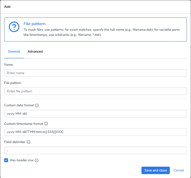 DATPROF Runtime File Masking CSV General Settings.png